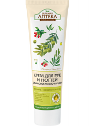 Зеленая Аптека крем для рук, ногтей 100 мл оливковое масло и годжи