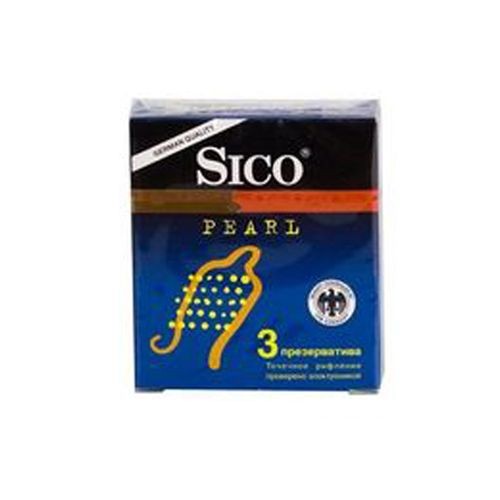 Презервативы Sico-pearl с пупырышками, 3 шт.