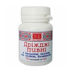 Дрожжи пивные косметические с кальцием, железом, цинком таблетки N100 