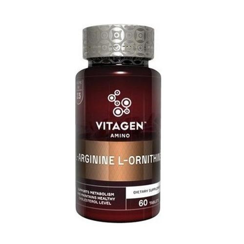 Vitagen (Витаджен) L-ARGININE / L-ORNITHINE капсулы, 60 шт.