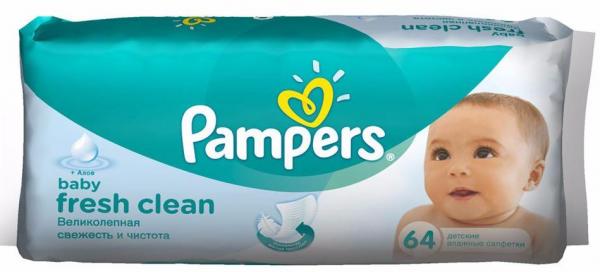 Салфетки детские Памперс (Pampers) Baby Fresh Clean №64