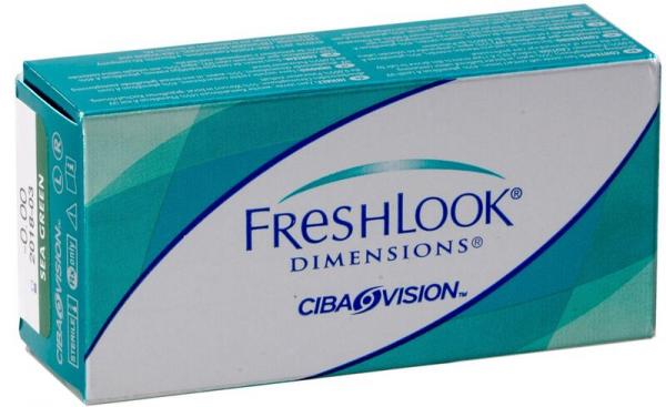 Контактные линзы FreshLook Dimensions 6 шт. CaribAqua -00.50