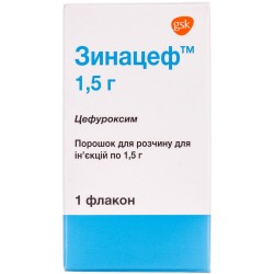 Зинацеф порошок для приготовления раствора для инъекций, 1500 мг