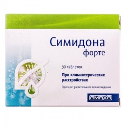 Симидона форте таблетки для облегчения симптомов в период менопаузы по 13 мг, 30 шт. Спец.