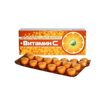 Витамин С таблетки жевательные с фруктовым вкусом N12