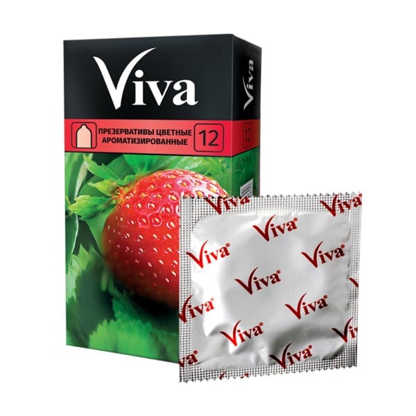 Презервативы VIVA цветные ароматизированные, 12 шт.