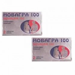 Новагра таблетки по 100 мг, 2 шт. + Новагра таблетки по 100 мг, 2 шт.