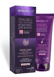 Nature.med (Натур.мед) Луково-чесночный комплекс бальзам для сухих и поврежденных волос, 200 мл