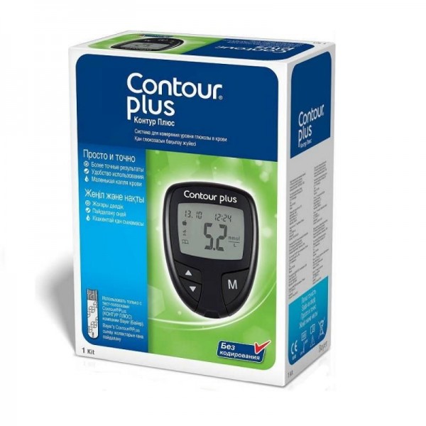 Глюкометр CONTOUR PLUS (Контур Плюс) для измерения уровня глюкозы в крови
