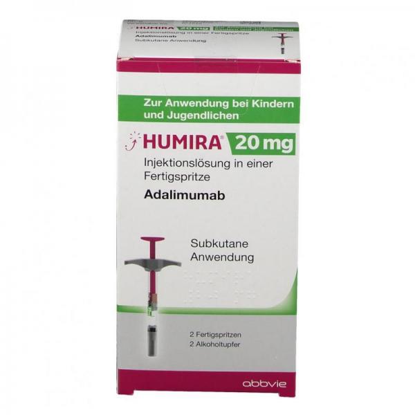 Хумира 20 мг/0,2 мл 0,2 мл в шприце N2 с салфеткой раствор для инъекций