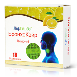 ЛифГербз БронхоКейр леденцы со вкусом ананаса, 18 шт.