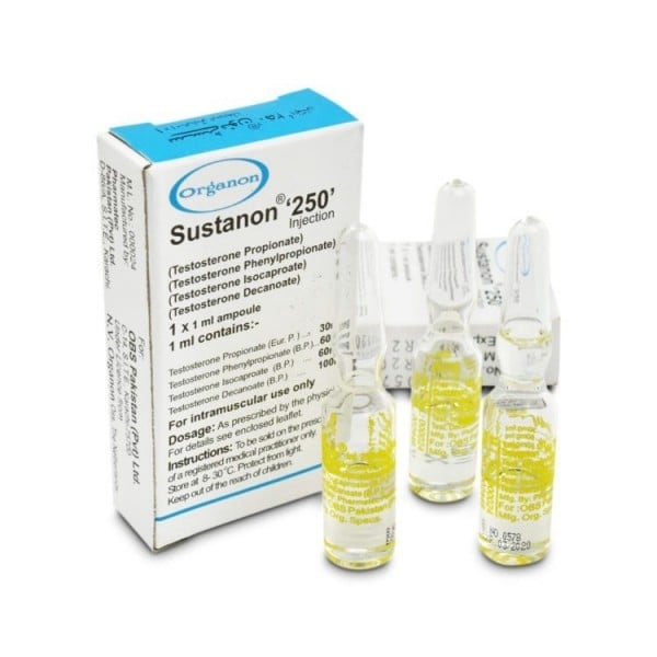 Сустанон-250 раствор для инъекций, ампула 250 мг, 1 шт.