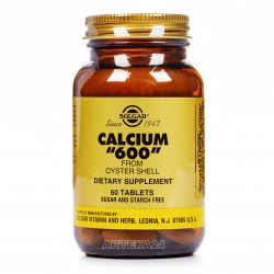 Солгар Кальций 600 из раковин устриц таблетки, 60 шт.