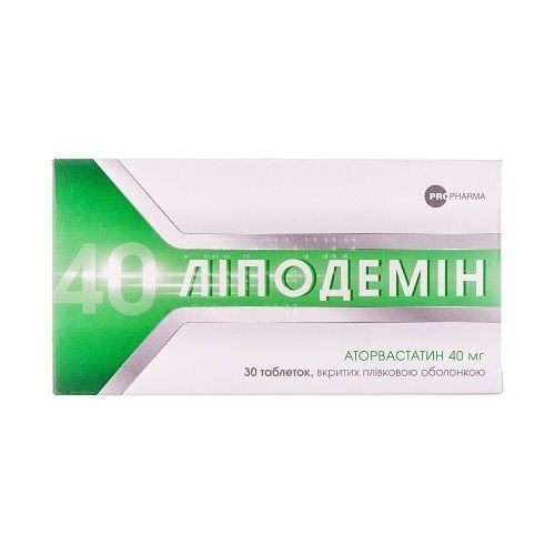 Липодемин 40 мг №30 таблетки