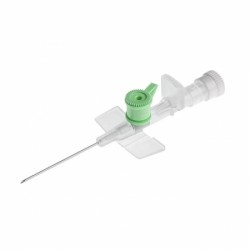 Канюля внутривенная Medicare одноразовая с крыльями и инъекционным клапаном размер 18G, 1 шт.