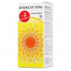 Атоксил гель со вкусом банана, стик-пакеты по 20 г, 10 шт. + 2 шт. в подарок