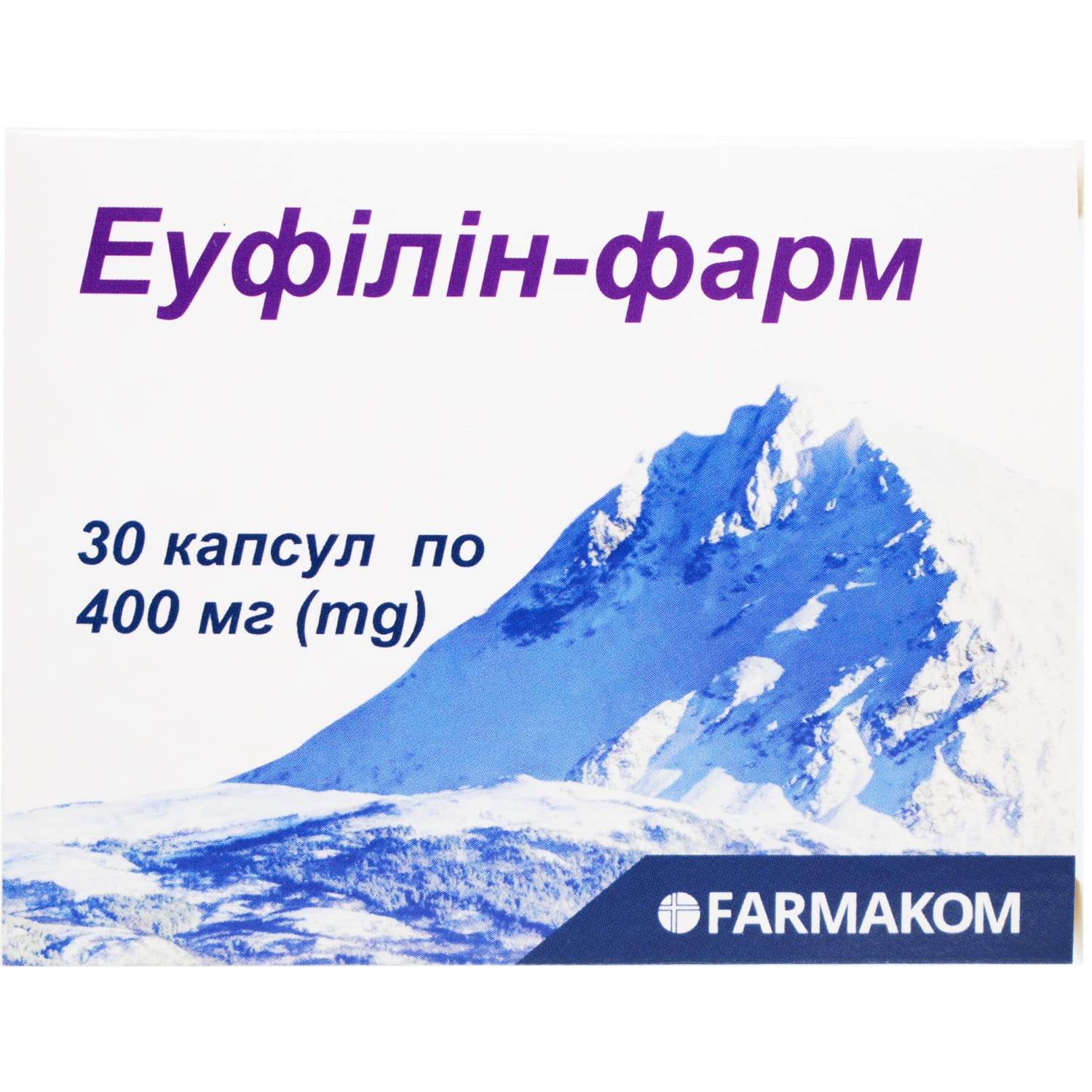 Еуфілін-фарм капсули по 400 мг, 30 шт.: інструкція, ціна, відгуки, аналоги.  Купити Еуфілін-фарм капсули по 400 мг, 30 шт. від Farmakom в Україні: Київ,  Харків, Одеса, Дніпро, Харків, Львів, Запоріжжя, Кременчук, Кривий Ріг,  Миколаїв, Полтава ...