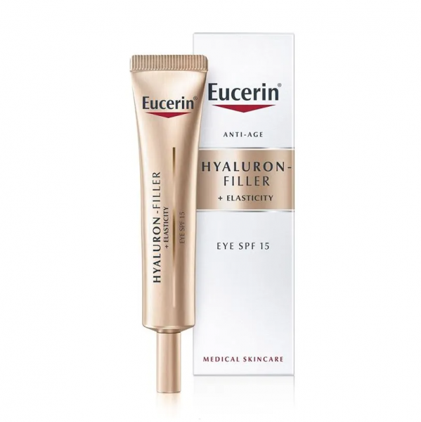 Eucerin гиалурон филлер + Эластисити (Hyaluron-Filler) SPF15 антивозрастной крем для кожи вокруг глаз, 50 мл