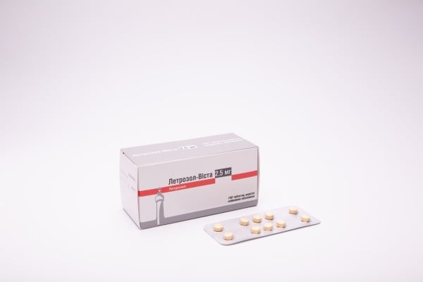 Летрозол-Виста таблетки по 2,5 мг, 100 шт.