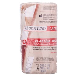 Бинт эластичный медицинский Lauma Latex Free, модель 2, 12 см х 1,1 м