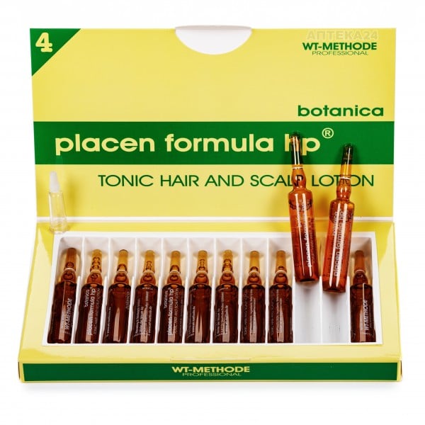 Плацент Формула Ботаника средство для волос в ампулах по 10 мл, 12 шт.