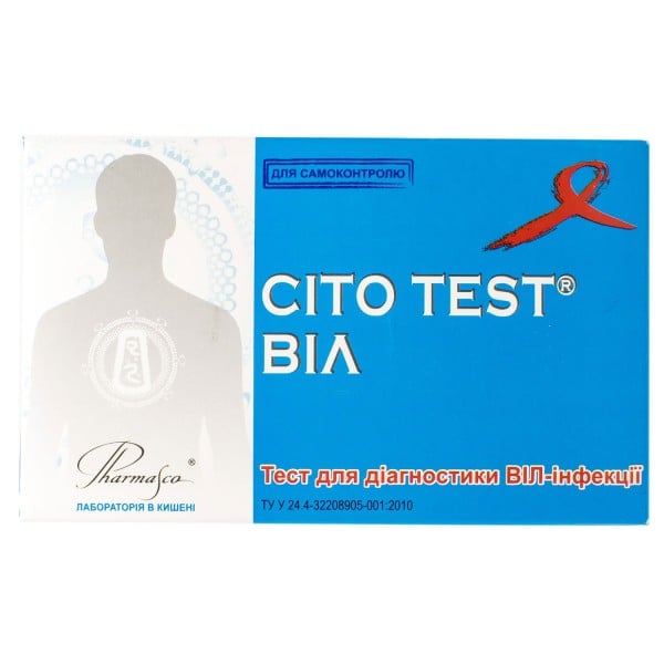 Тест CITO TEST ВИЧ для диагностики ВИЧ-инфекции, 1 шт.