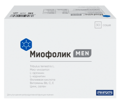 Миофолик MEN №30 порошок в саше диетическая добавка