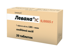 Левана IC снотворные таблетки по 0,0005 г, 20 шт.