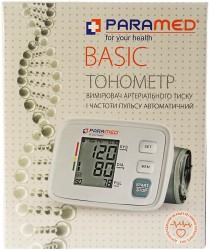 Автоматический тонометр Paramed Basic, манжета 22-36см, 1 шт.