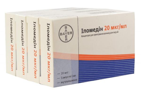 Иломедин 20 мкг 1 мл №5 (4 упаковки) концентрат для приготовления раствора для инфузий