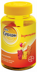 Вита-Супрадин Ведмежуйки жевательные пастилки, 30 шт. + Спинер Акция