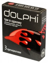 Презервативы DOLPHI (Долфи) 3 в 1, 3 шт.