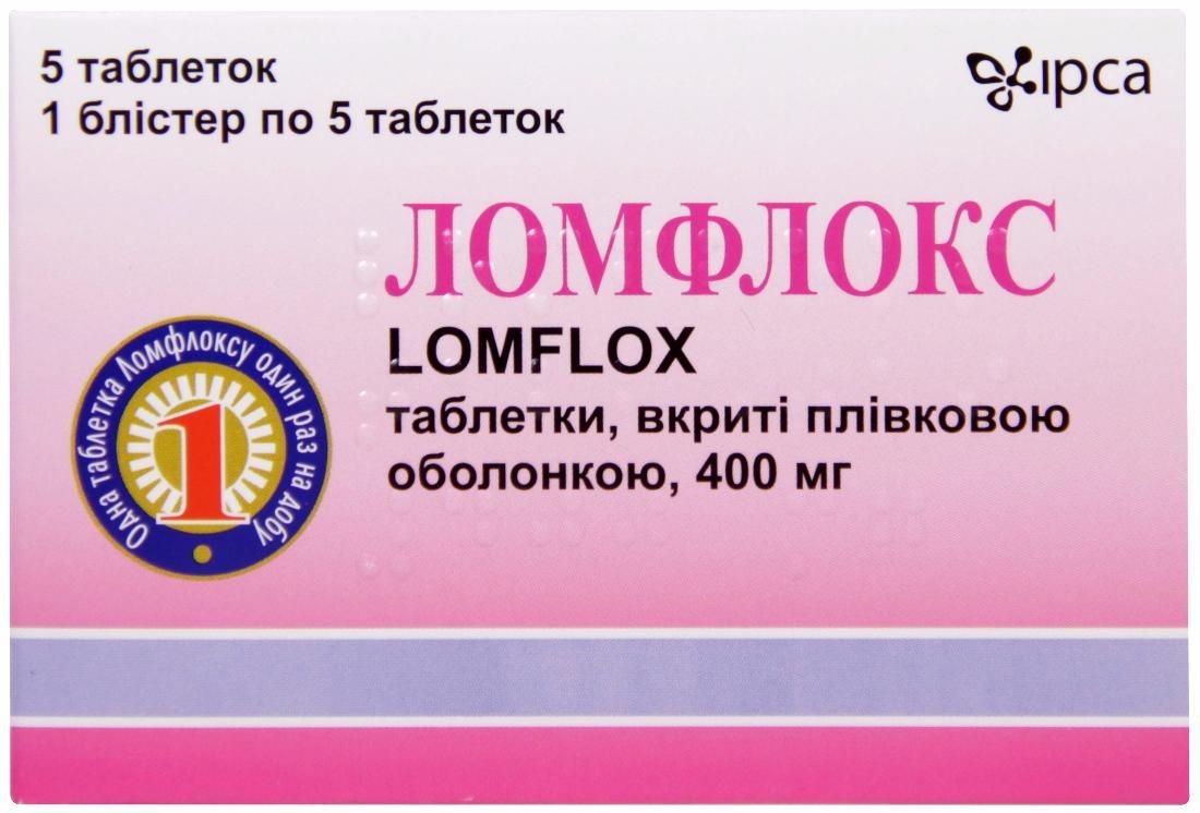 Чесні відгуки про Ломфлокс таблетки по 400 мг, 20 шт. - IPCA від наших .