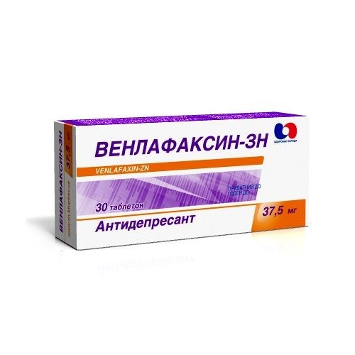 Венлафаксин-ЗН таблетки по 37,5 мг, 30 шт.