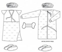 ТМ"Paramed" N20 комплект одежды и покрытий операционный акушерский