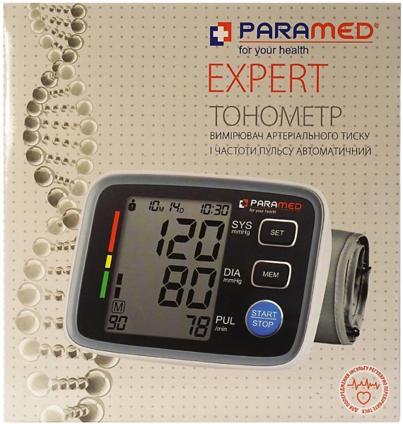 Тонометр Paramed Expert измеритель артериального давления и частоты пульса автоматический