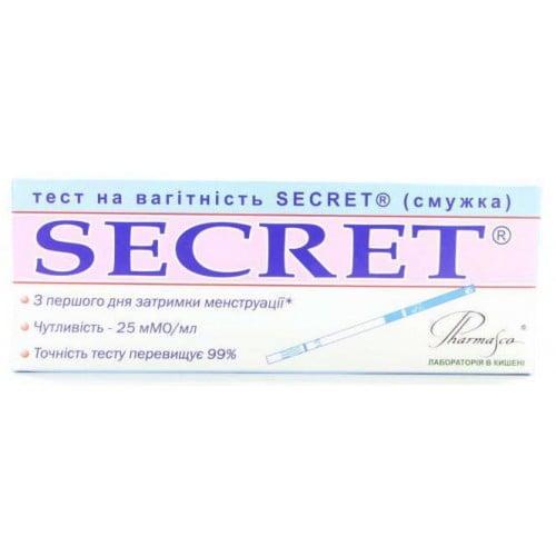 Тест для определения беременности Secret, 1 шт.