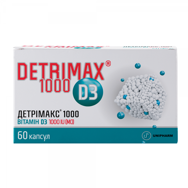 Детримакс 1000 D3 капсулы, 60 шт.