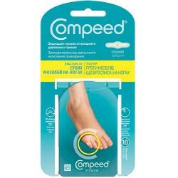 Пластырь Compeed №10 против сухих мозолей на ногах средний