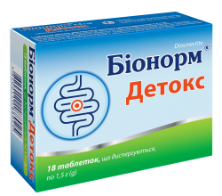 Бионорм Детокс таблетки по 1,5 г, 18 шт.
