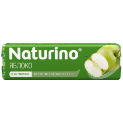 Натурино яблоко с витаминами с натуральным соком пастилки 33,5г