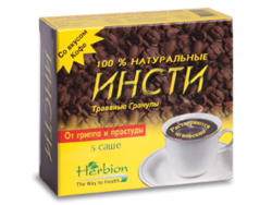 Инсти со вкусом кофе, саше-пакеты по 5.6г, 5 шт.