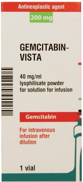 Гемцитабин-Виста порошок лиофилизированный для инфузий по 200 мг в флаконе