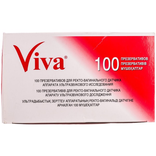 Презервативы латексные VIVA для УЗИ, 100 шт.