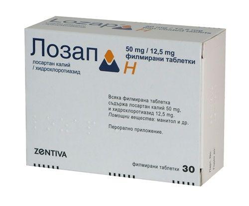 Лозап 12.5 мг №30 таблетки