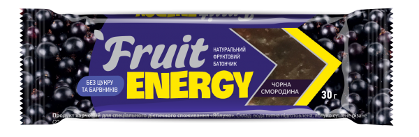 Батончик Fruit Energy Черная смородина, 30 г