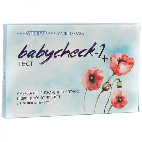 Тест для определения беременности BABYCHECK плюс сверхчувствительный,1 шт.