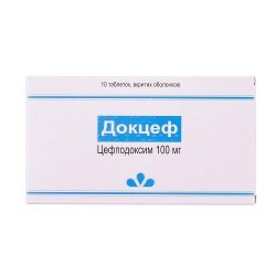 Докцеф таблетки по 100 мг, 10 шт.