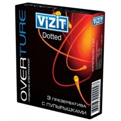 Презервативы Vizit (Визит) с пупырышками, 3 шт.
