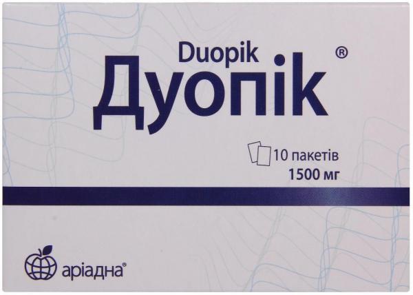 Дуопик 1500 мг №10 саше порошок для пероральной суспензии